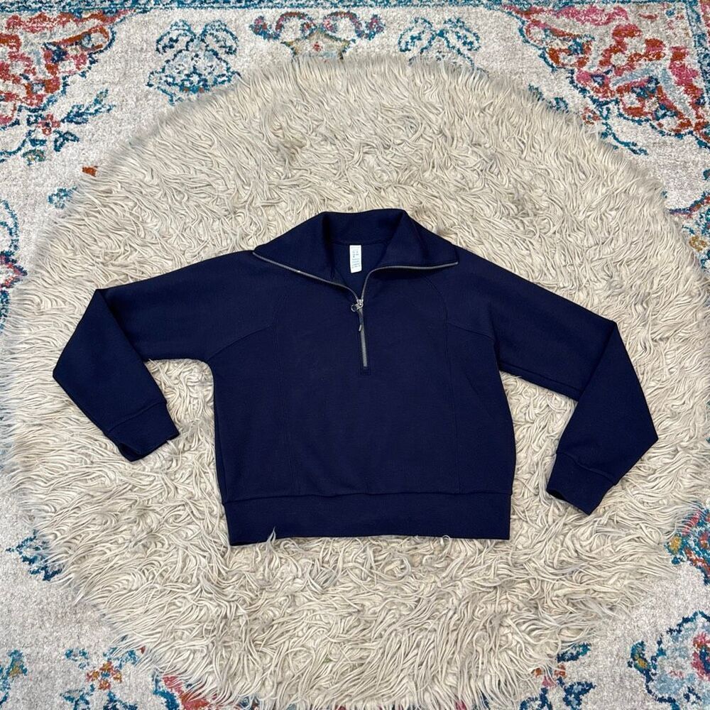 Spanx quarter zip sweater size small